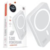 POWERWAY TXM5 - 5.000 MAH PD15W MAGSAFE KABLOSUZ WİRELESS TAŞINABİLİR ŞARJ CİHAZI BEYAZ POWERBANK