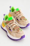 Atlas Bej Mor Taban Kadın Sneaker