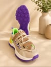 Atlas Bej Mor Taban Kadın Sneaker