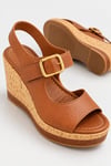 Taba Tokalı Dolgu Taban Sandalet