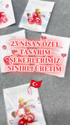  23 Nisan Coşkusu: Atatürk Tasarımlı ve Ay Yıldızlı Çocuk Bayramı Şekerleri