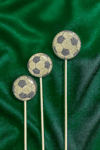  Futbol Topu Tasarımlı Şeffaf Butik Lolipop