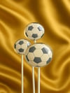  Futbol Topu Tasarımlı Şeffaf Butik Lolipop