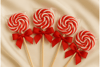 Kırmızı Kurdeleli Klasik Sarmal Lolipop