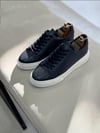Hulk Lacivert Hakiki Deri Sneaker
