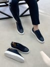 Hulk Lacivert Hakiki Deri Sneaker