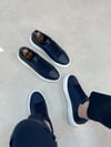 Hulk Lacivert Hakiki Deri Sneaker