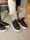 Mario Acı Kahve Hakiki Deri Erkek Sneaker