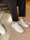 Mario Beyaz Hakiki Deri Erkek Sneaker