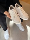 Mario Beyaz Hakiki Deri Erkek Sneaker