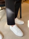 Mario Beyaz Hakiki Deri Erkek Sneaker