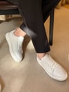 Mario Beyaz Hakiki Deri Erkek Sneaker