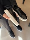 Mario Siyah Hakiki Deri Erkek Sneaker