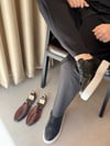 Mario Siyah Hakiki Deri Erkek Sneaker