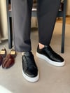 Mario Siyah Hakiki Deri Erkek Sneaker