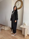 SİYAH KALIN UZUN HIRKA