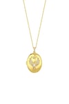 Gold Renk Çelik Arya Kolye / Model 632