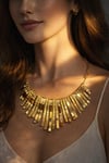 Gold Renk Choker Kolye Model 111