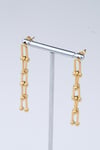 Gold Renk Sallantılı Çelik Küpe / Model 129
