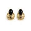 Siyah taşlı 14k gold  vip küpe