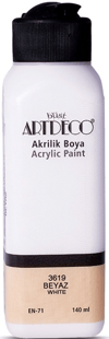 ARTDECO AKRİLİK BOYA 140ML BEYAZ 3619