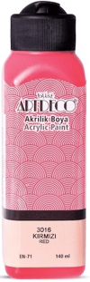 ARTDECO AKRİLİK BOYA 140ML KIRMIZI 3016