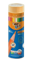 BİC EVOLUTION KURU BOYA KALEMİ 36'LI METAL TÜP