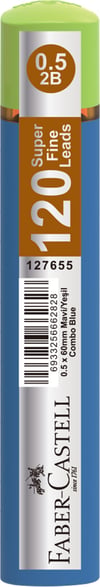 FABER MİN GRIP SOFT 0.5MM 2B 60MM 120Lİ KOMBO MAVİ/YEŞİL 127655