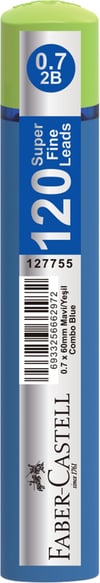FABER MİN GRIP SOFT 0.7MM 2B 60MM 120Lİ KOMBO MAVİ/YEŞİL 127755