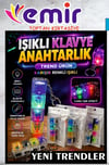 KLAVYE KARIŞIK RENKLİ IŞIKLI
