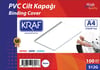 KRAF CİLT KAPAĞI A4 100 LÜ 512G BEYAZ