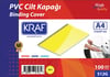 KRAF CİLT KAPAĞI A4 100 LÜ SARI