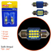 Carub 12V-24V Sofit Ampul 31 mm 12 Led Canbus Metal Beyaz BR0402244