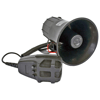 Carub 12V Elektronik Siren 3 Sesli Mikrofonlu Siyah BR2744101