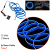 Carub 12V İp Neon Araç İçi Torpido Ledi Mavi 2 Mt BR4327557