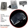 Carub 12V Sis Lambası Comet 550 Dikdörtgen 20x9,5x8,5 cm Kapaklı Beyaz Cam BR3009553