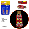 Carub 12V T10 Ampul 15 SMD Led 20W Canbus Fiber Beyaz BR0405538