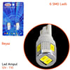 Carub 12V T10 Ampul 6 SMD Ledli Beyaz BR0400251