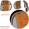 Carub Bel Arkası Sırtlık Tahta Ortopedik Siyah-Kahve BR4819106