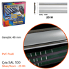 Carub Çıta SAL 100 48 mm x 25 mt Silver Kenarlar Krom BR1509900