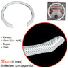 Carub Fiber Direksiyon Kılıfı Karbon Uzun Beyaz BR1850124