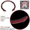Carub Fiber Direksiyon Kılıfı Karbon Uzun Kırmızı BR1850122