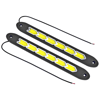 Carub Gündüz Lamba 12V Elastik 48 COB Ledli Ok 26x3 cm 2 li Beyaz BR4323001