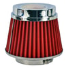 Carub Hava Filtresi Tuning Krom-Kırmızı 15cmx15,5cm (Giriş 2 Aparatlı) BR4686301