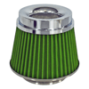 Carub Hava Filtresi Tuning Krom-Yeşil 15cmx15,5cm (Giriş 2 Aparatlı) BR4686302