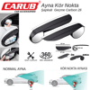 Carub Kör Nokta Ayna Şapkalı Geçme Karbon 2 li 19x5,5x6 cm BR0221251