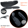 Carub Kör Nokta Ayna Şapkalı Geçme Karbon 2 li 19x5,5x6 cm BR0221251