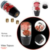 Carub Vites Topuzu Güllü Kırmızı 10 cm BR6219302