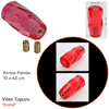 Carub Vites Topuzu Kristal Kırmızı 10 cm BR6219303