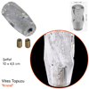 Carub Vites Topuzu Kristal Şeffaf 10 cm BR6219304